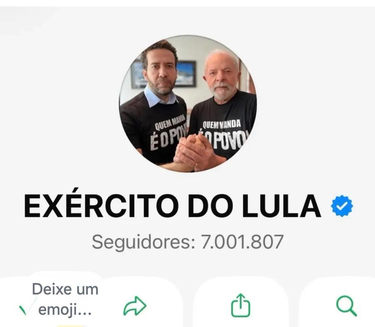 norcasuleir's tweet photo. #LiveDoLulaComSeuExercito #LiveDoLulaComSeuExercito #FlavioBolsonaroNaLancha #EsquentaDaLiveDe24HS #EsquerdaDominouAsRedes https://t.co/LwMYIiGS9X
