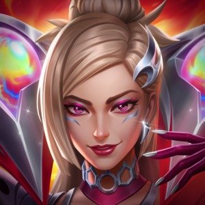 KatScriptlol's tweet photo. K/DA Firestarter Kai'Sa icon, emote and border https://t.co/o4elPsECMb