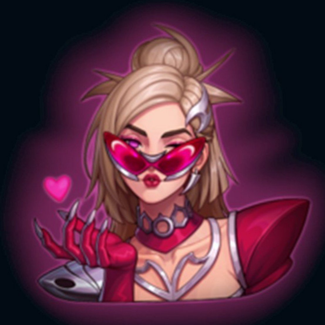 KatScriptlol's tweet photo. K/DA Firestarter Kai'Sa icon, emote and border https://t.co/o4elPsECMb