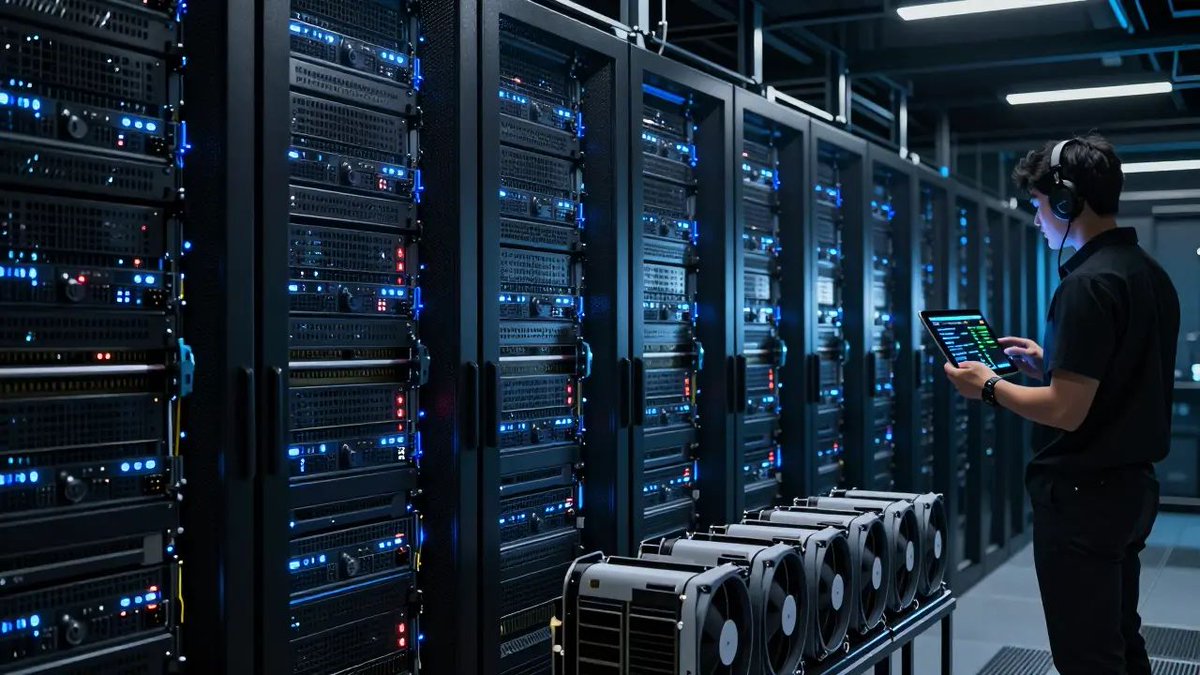 ExploxTV's tweet photo. Nvidia lanza Minerva, un software de IA para detectar problemas en grandes centros de datos de IA. ¿Cómo funciona? 🤔 #Nvidia #IA #CentrosDeDatos https://t.co/u8zSnNpJRI