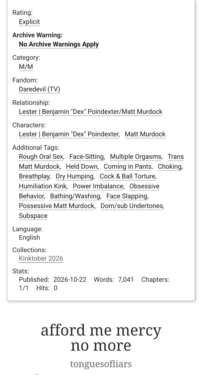 _tonguesofliars's tweet photo. more #dexmatt for #kinktober 🫶🩸

https://t.co/JlVMWY5Cpv https://t.co/Jt5bnaYkD1