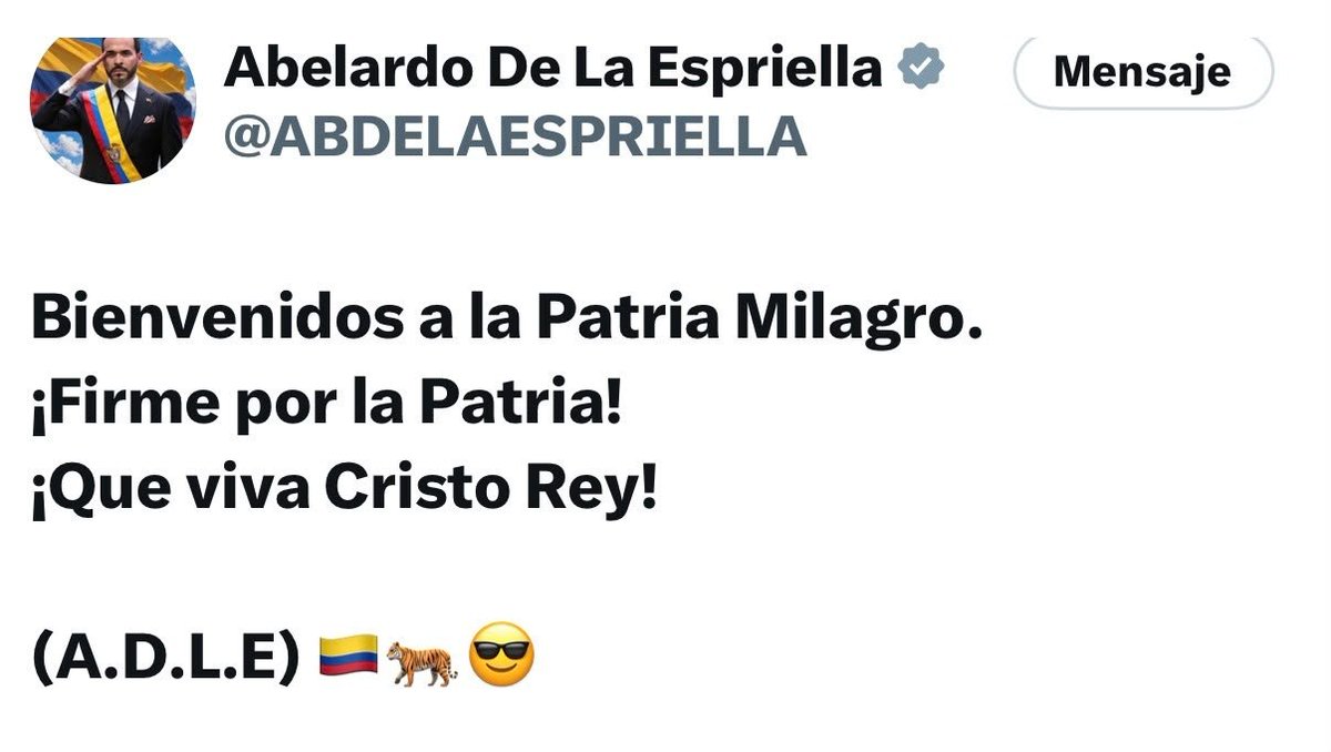 lafm's tweet photo. #EsNoticia | El presidente Abelardo De La Espriella celebró que EE. UU. revocara las visas de siete políticos, entre ellos Ricardo Roa, expresidente de Ecopetrol; Yahir Acuña, exalcalde de Sincelejo, y Wadith Manzur, senador electo. "Bienvenidos a la Patria Milagro", escribió el mandatario.