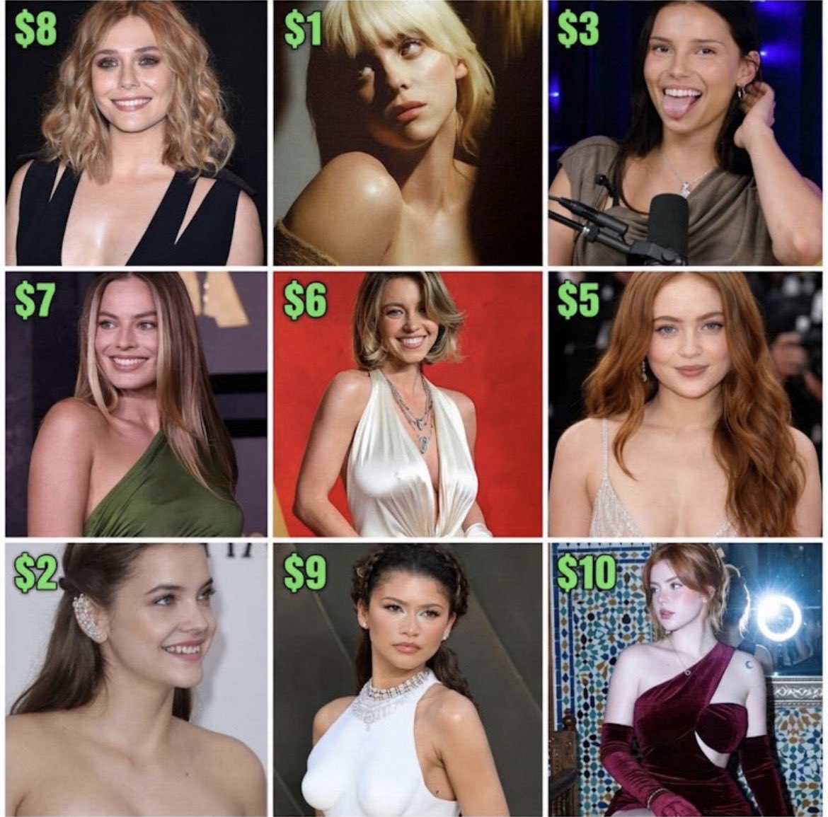 listentogr3nin's tweet photo. You have $20. Who are you picking? 👀😈 https://t.co/6iOWPLiGL4