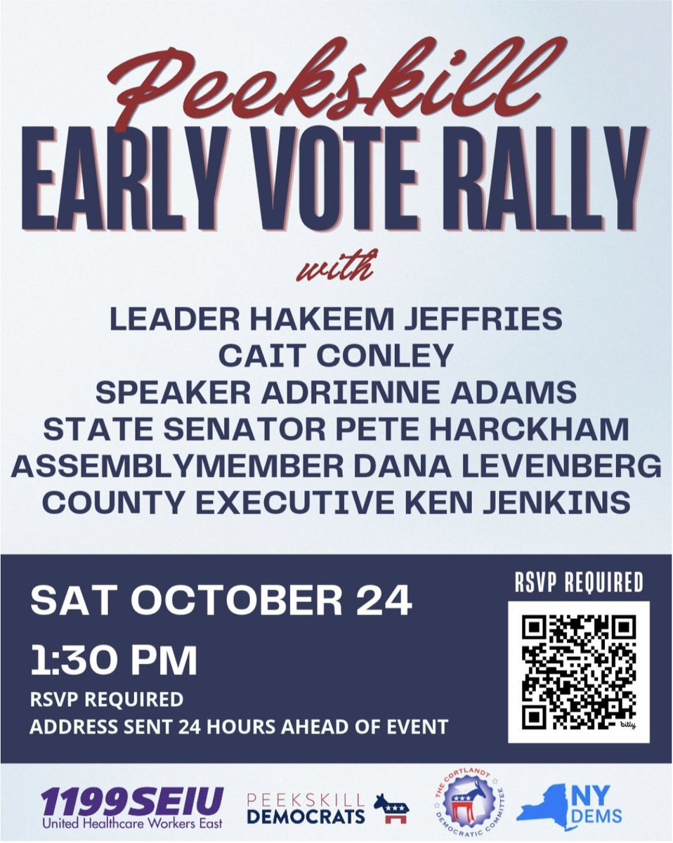 CaitforNewYork's tweet photo. Early voting starts this weekend! Join us on Saturday in Peekskill and help us get out the vote!

RSVP: https://t.co/56cp0TDIzm https://t.co/4BWZhwkqf5