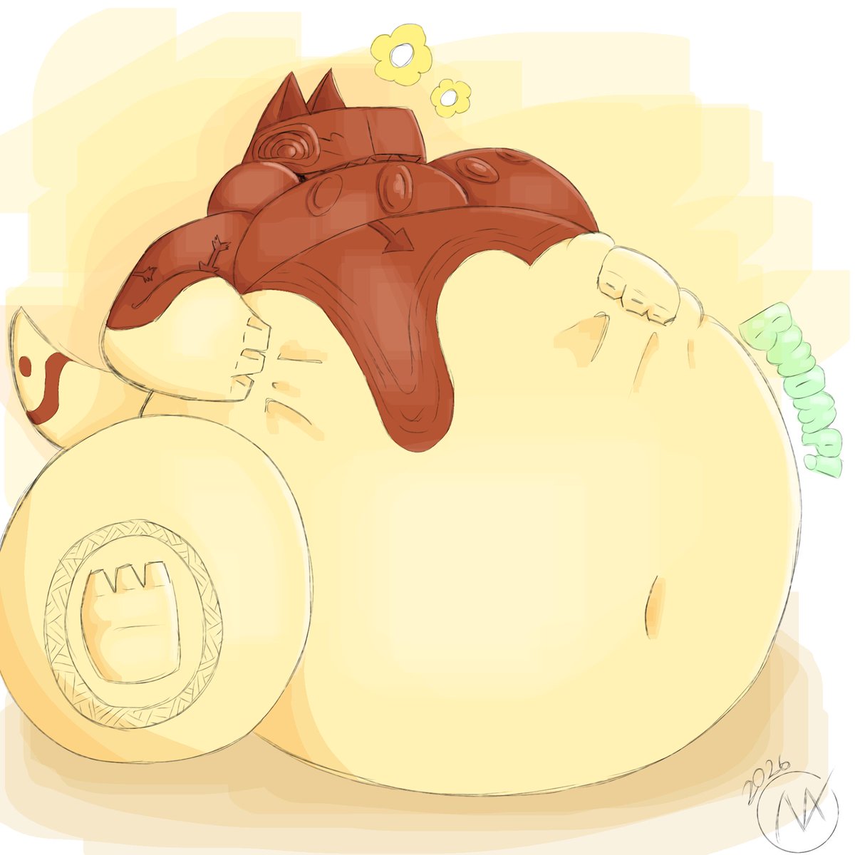VinnyFatfur's tweet photo. I know i am probably late to the trend a bit, but I drew this guy, he got so fat from the attention he's been getting >:3
#wookada #fatfurry #furry #furryartㅤㅤㅤ https://t.co/QWrWBAUyer