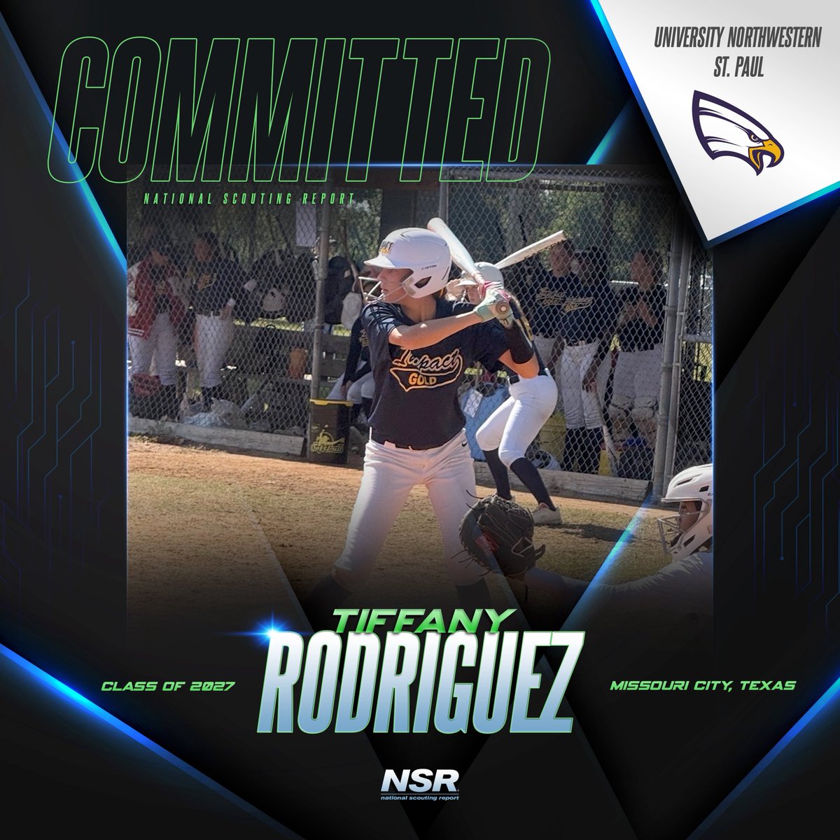 nsrnow's tweet photo. 🚨#CommitmentAlert🚨
Congrats to #NSRsoftball 2027 grad Tiffany Rodriguez for committing to University Northwester St Paul!💪🥎
👤 Coach Sean Salisbury
#NSRcommit
#NSRTiffanyRodriguez
#NSRcommit #collegerecruiting #success #teamwork #nsrathlete #sports #goals
#motivation #collegeathlete #nsrnow #committed