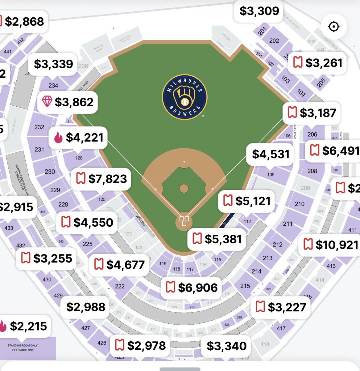 chris_m8833's tweet photo. @BaseballBros People list crazy prices when they have time.  As the game approaches they decline dramatically.  Did so in the last 3 hours https://t.co/RwmH815E5c