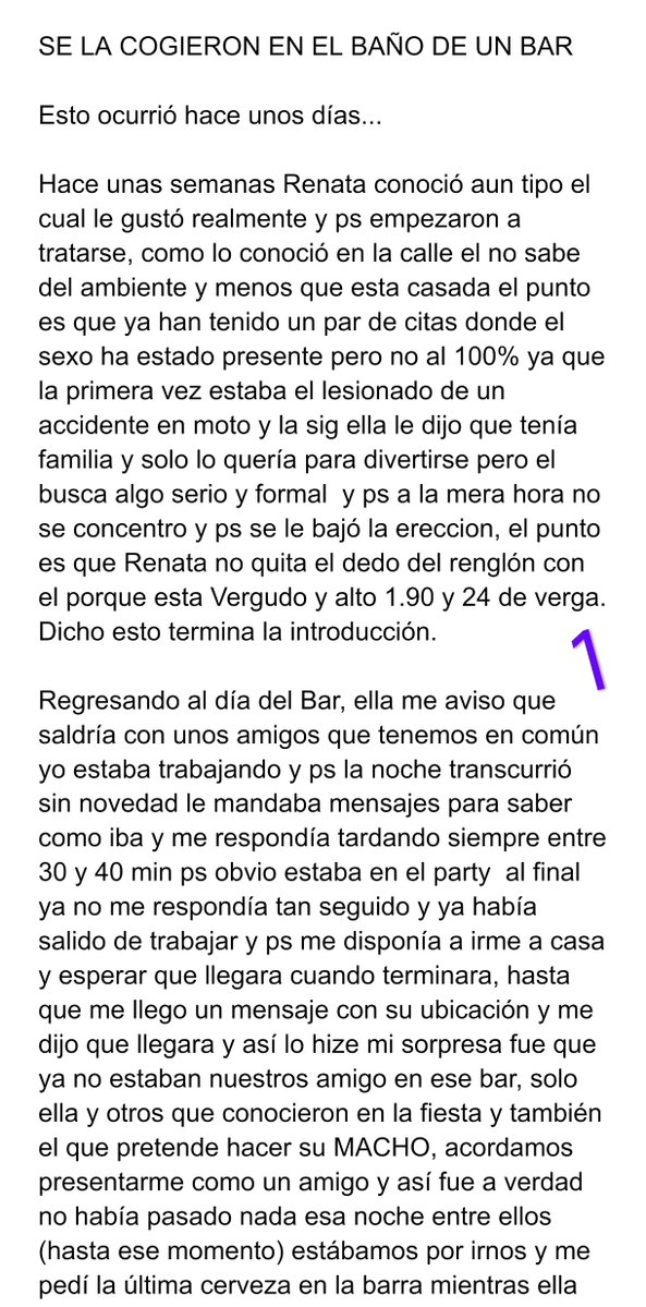 RelatosedgarS's tweet photo. Relato número 423 

✨Se cogieron a mi mujer en el baño de un bar✨ 

Relato de @before_blu18636 https://t.co/wiTePlwNMB