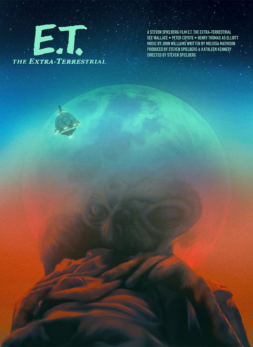 PosterEscape's tweet photo. Fantastic poster for E.T. by @RolaRafal 

#ET #StevenSpielberg https://t.co/ewoZlay3Mb