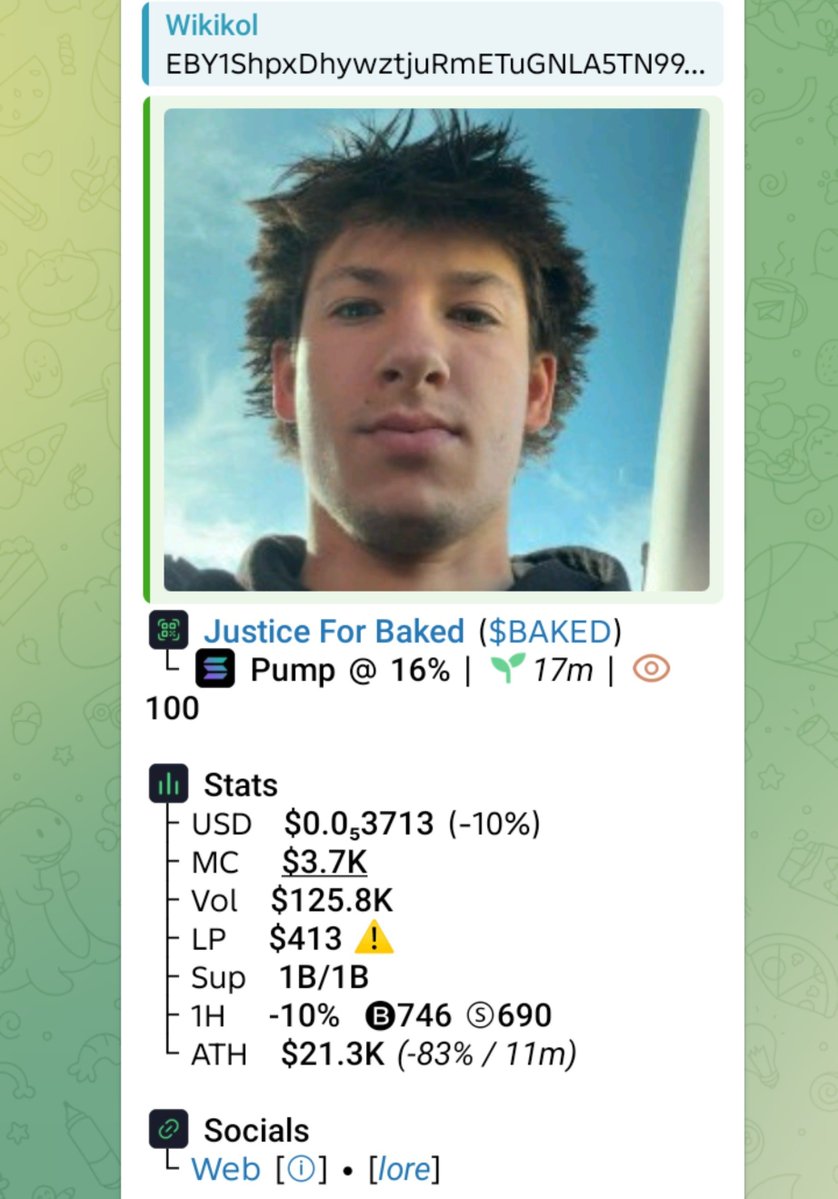 WikiKol1's tweet photo. Watch your entry on $BAKED
CA

EBY1ShpxDhywztjuRmETuGNLA5TN99bNBAfxQ9NQ2nVr

#DeweyDogs #DeweyD #CryptoGiveaway #Memecoin #HalloweenGiveaway https://t.co/XBX08FIL9n