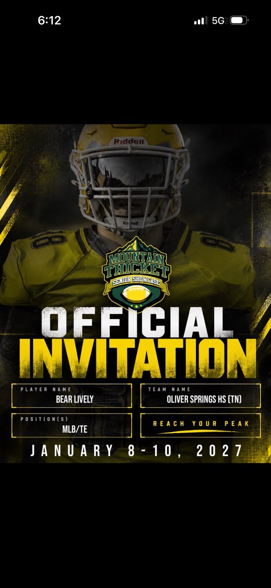 OSHSFootball's tweet photo. Congrats to these two Bobcat Seniors. Bear Lively &amp; Bryson Goodman on their invites to the Mountain Thicket Senior classic in Gatlinburg this January. @MtnSrShowcase @5StarPreps https://t.co/05rIHuo2hW