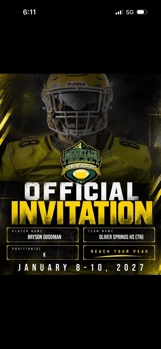OSHSFootball's tweet photo. Congrats to these two Bobcat Seniors. Bear Lively &amp; Bryson Goodman on their invites to the Mountain Thicket Senior classic in Gatlinburg this January. @MtnSrShowcase @5StarPreps https://t.co/05rIHuo2hW