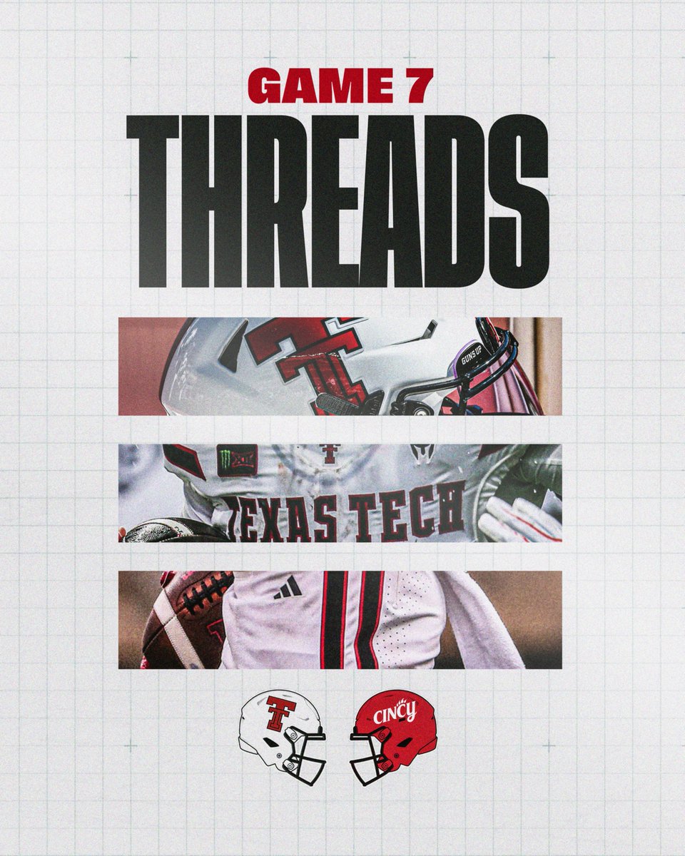 RedRaiderSports's tweet photo. Whiteout in Cincinnati ⚪️

Texas Tech is going all white on Saturday, with a twist on the Double T from the look we saw at Oregon State 👀 #WreckEm

🔗 https://t.co/PzcZEcZokz https://t.co/d5jyTBlKEg
