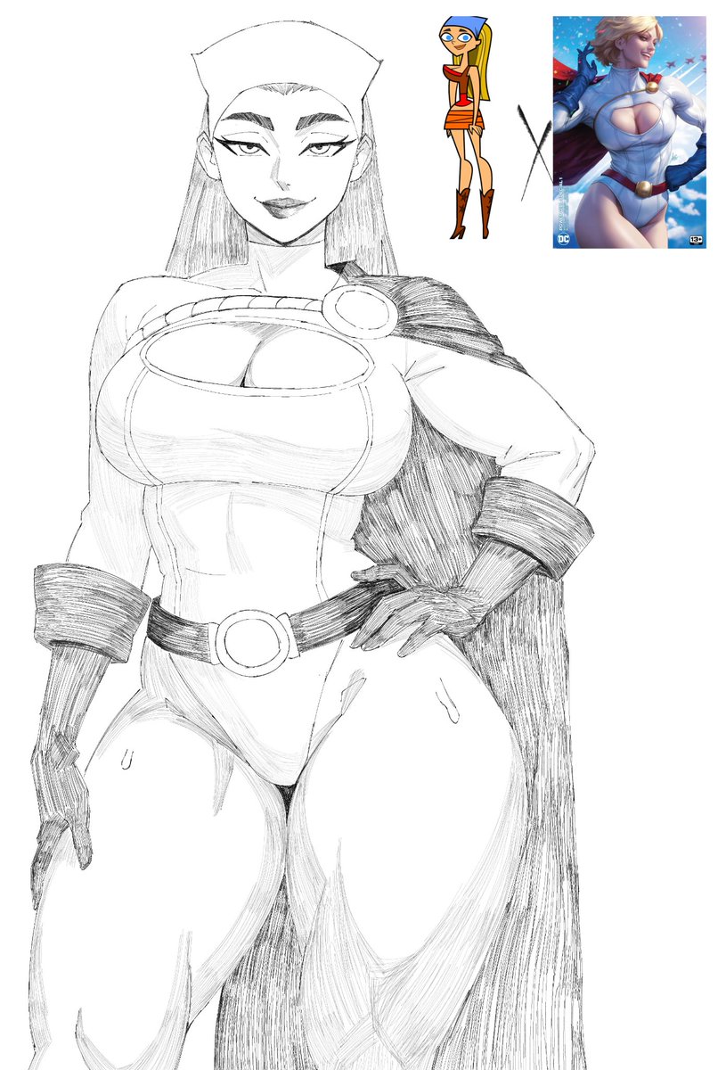hex11278911's tweet photo. Lindsay X Power Girl doodle https://t.co/PxJECvTBH7
