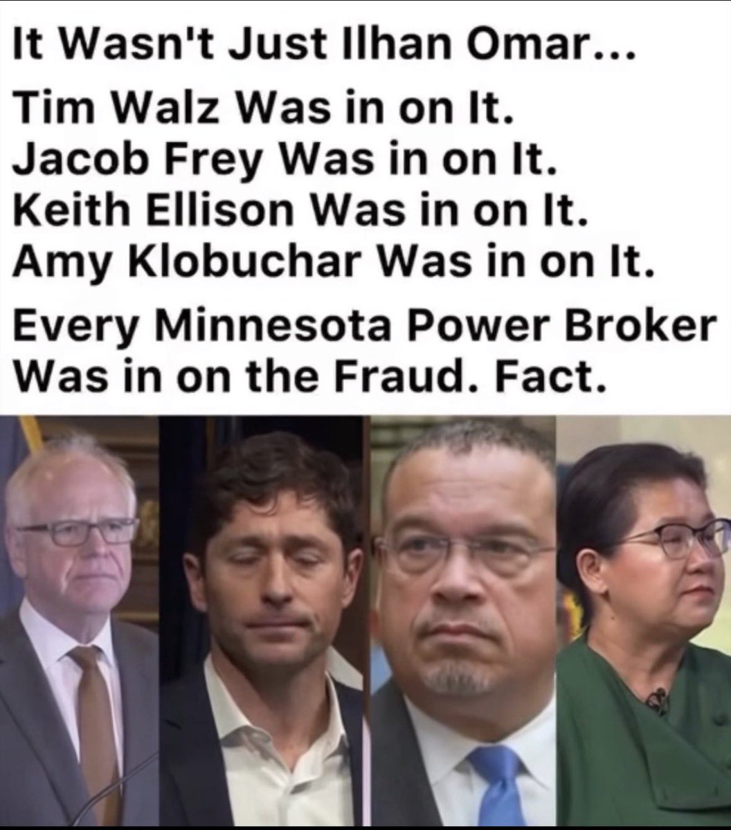 MagaGrunt1's tweet photo. 🇺🇸They all need to be held accountable. It wasn’t just the residents of Minnesota that ripped off. It was the working tax payers of America.🇺🇸 https://t.co/Rqb66CgjoV