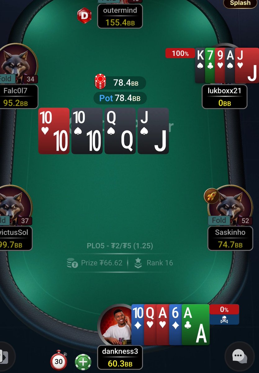 dankness3's tweet photo. Is this hand eligible for the Bad Beat Jack pot? @CoinPoker_OFF https://t.co/w47pNv0XuV