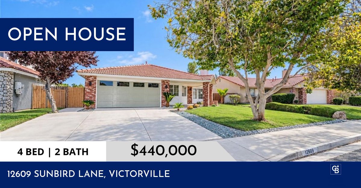 CBHomeSource's tweet photo. OPEN HOUSE!
Saturday, October 24 10:00 AM - 12:00 PM
Come find your dream home with us!
Listed by Zach Burgnon
Phone: (760) 242-6000
Cell: (760) 713-0309
zach.burgnon@cbhomesource.com
#openhouse

#cbhomesource #realestate #cblancaster #highdesert #househunting https://t.co/YB67RDybwq