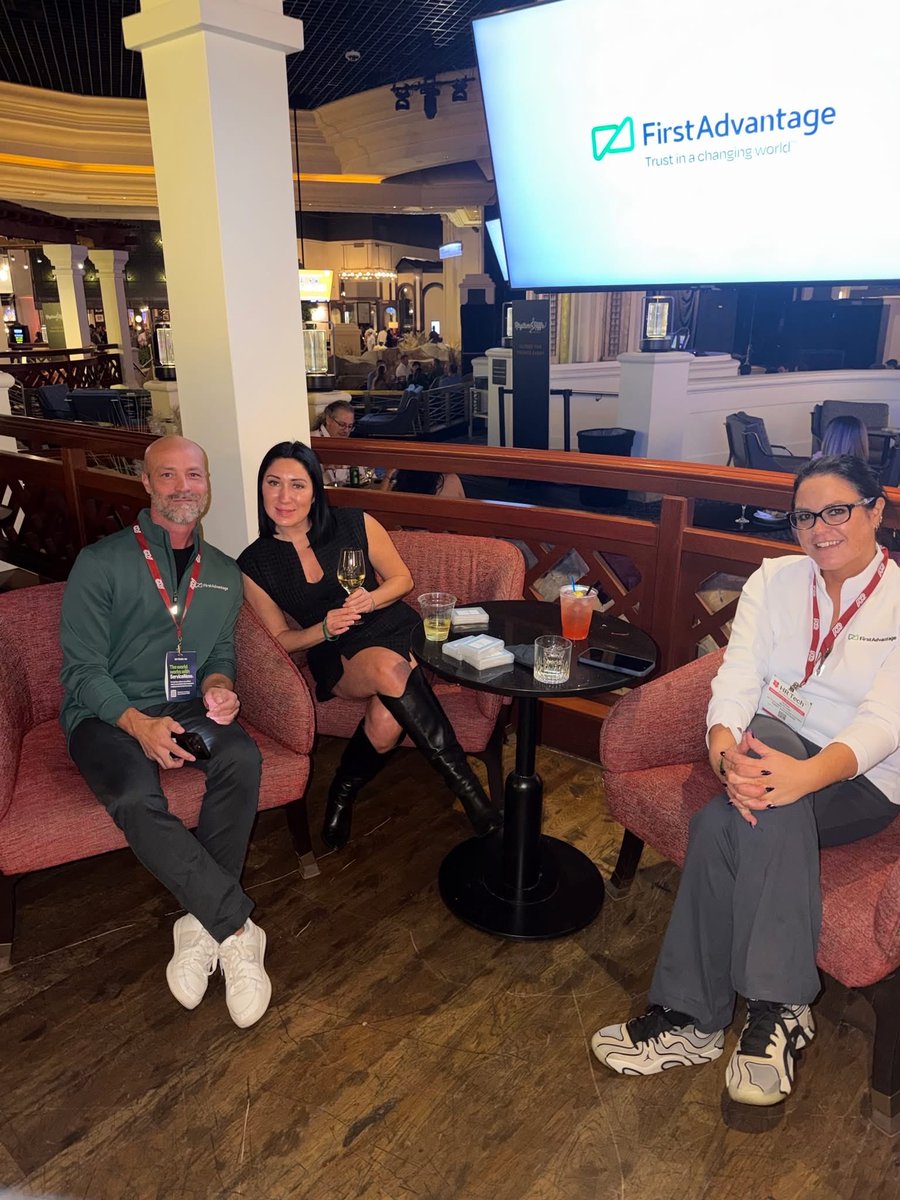 firstadvantage's tweet photo. It's not @HRTechConf without a First Advantage Happy Hour. 🍹
Thank you to our customers, partners, and friends who joined us for an intimate evening of connection at Rhythm & Riffs Lounge.
#HRTech2026 https://t.co/5xpD7QhmNj