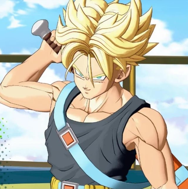 NockCS's tweet photo. @ByrieOhb @shirolamperouge SSJ4 Gogeta's model was subpar and required a patch almost a year and a half from the games launch to fix. Bad anims

Trunk's model is notorious for having really low traps and a skinny neck. Aswell as his proportions being whack. Bad hair

Gekishin did Trunk's model 10x better https://t.co/CP76ylX76C