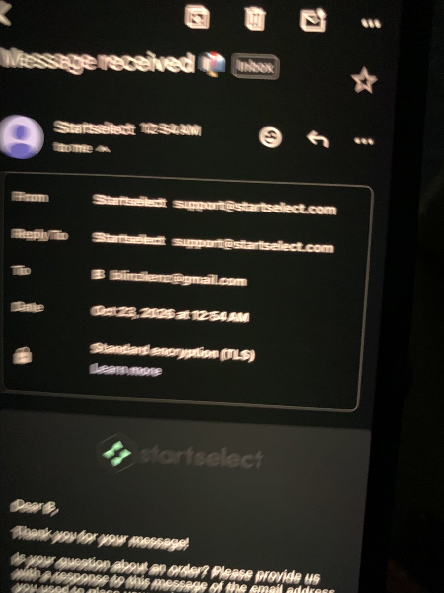Katie6278's tweet photo. @Startselect_com I didn't receive my order
Can you please send   me an link to view my code
Here is my order id (71168342)
Order Date: 22 oct 

- ⁠time
- 12:29

Or
My correct email

Blinzkenz@gmail.com
@Startselect_com https://t.co/DcBHJOAabs