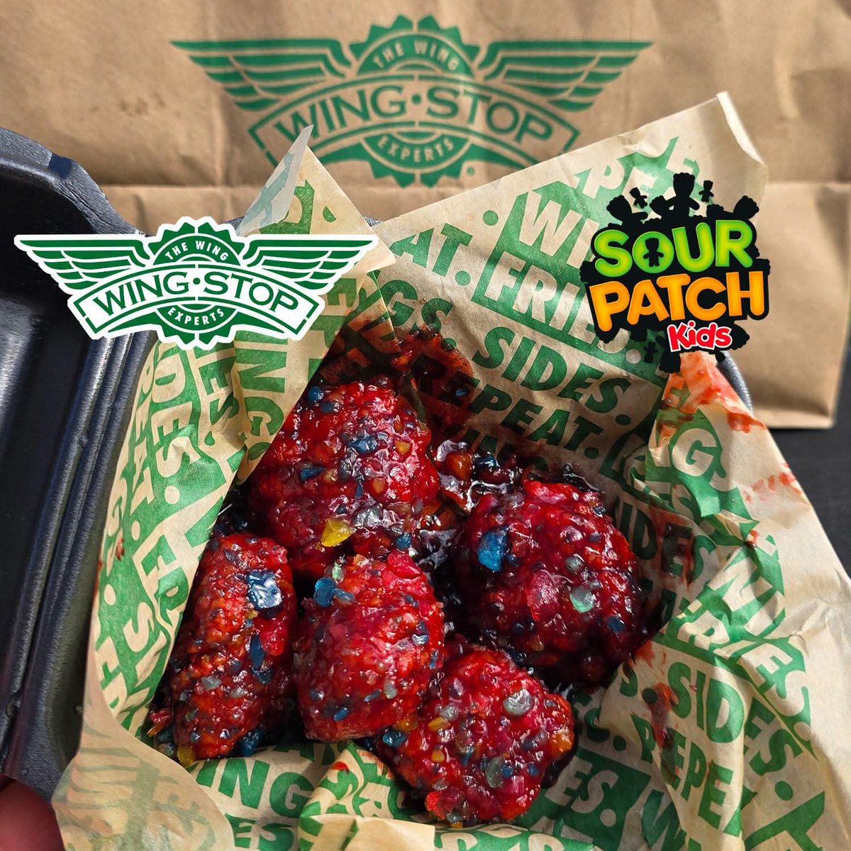 snackolator's tweet photo. Are you ready?! The Wingstop x Sour Patch Kids collab drops TOMORROW for Club Wingstop members and this one is WILD! 😲

Let me know if you're trying it and what you think... I can't wait to hear from you all! https://t.co/SOZVp5OzOi