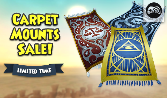 Wizard101's tweet photo. Unbelievable sights, indescribable feeling! 🤩

Now through 10/25, you can get select carpet mounts for 25% off in the Console Crown Shop! Take advantage before this deal flies away! #Wizard101 https://t.co/3nZOWS4Puo