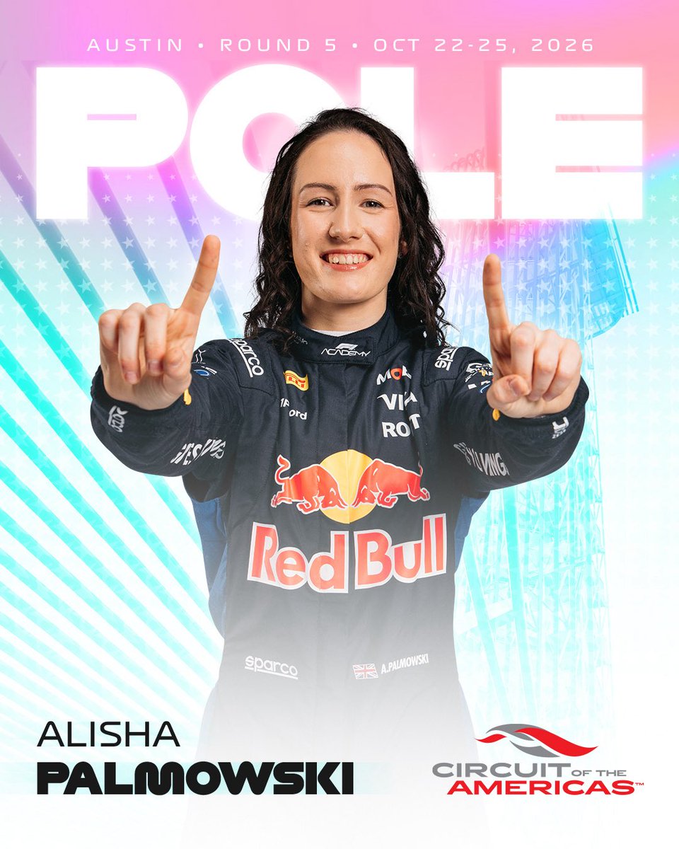 COTA's tweet photo. YOUR @f1academy POLE SITTER IS @AlishaPalmowski https://t.co/mElmcWmY2b
