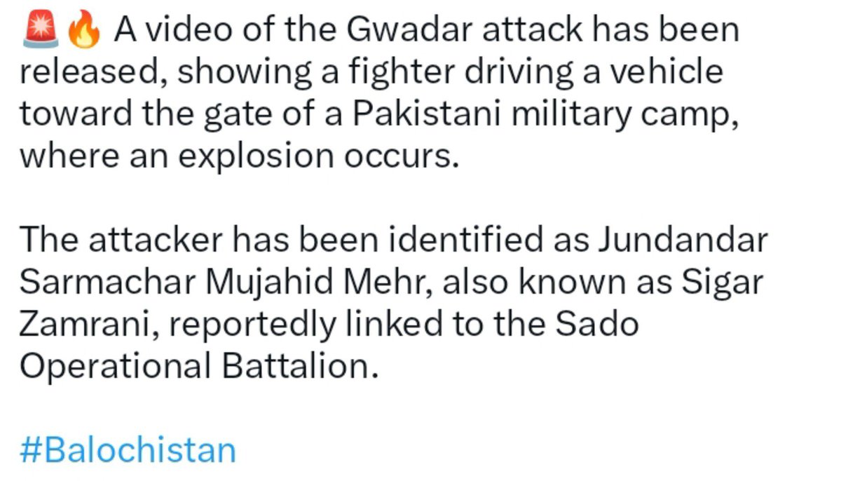 RasalJanBaloch's tweet photo. Heavy clashes: at #GwadarAttack Zero Point as local resistance forces launch #OperationAlmas against the FWO camp over CPEC exploitation.This persists despite digital info blackouts that suppress regional reality while ISPR tightly manages the narrative. https://t.co/P7cRGZtGh1 https://t.co/rMw7jU3JrS
