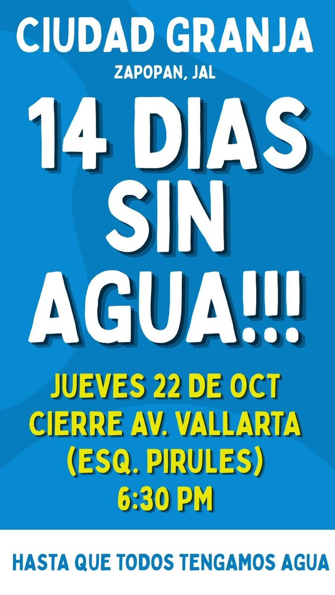 x_9758's tweet photo. Vecinos de Ciudad Granja en Zapopan se manifestarán nuevamente hoy en Av. Vallarta cerrando la circulación vehicular 

@Trafico_ZMG @GNocturnaMX https://t.co/TfdODDIOfN