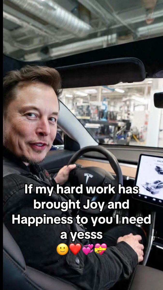 futurevisonXc's tweet photo. 🚨Elon Musk asking :  If my hard work has brought Joy and Happiness to you l need a yesss 🚀❤️ https://t.co/XRXBe3VzQh