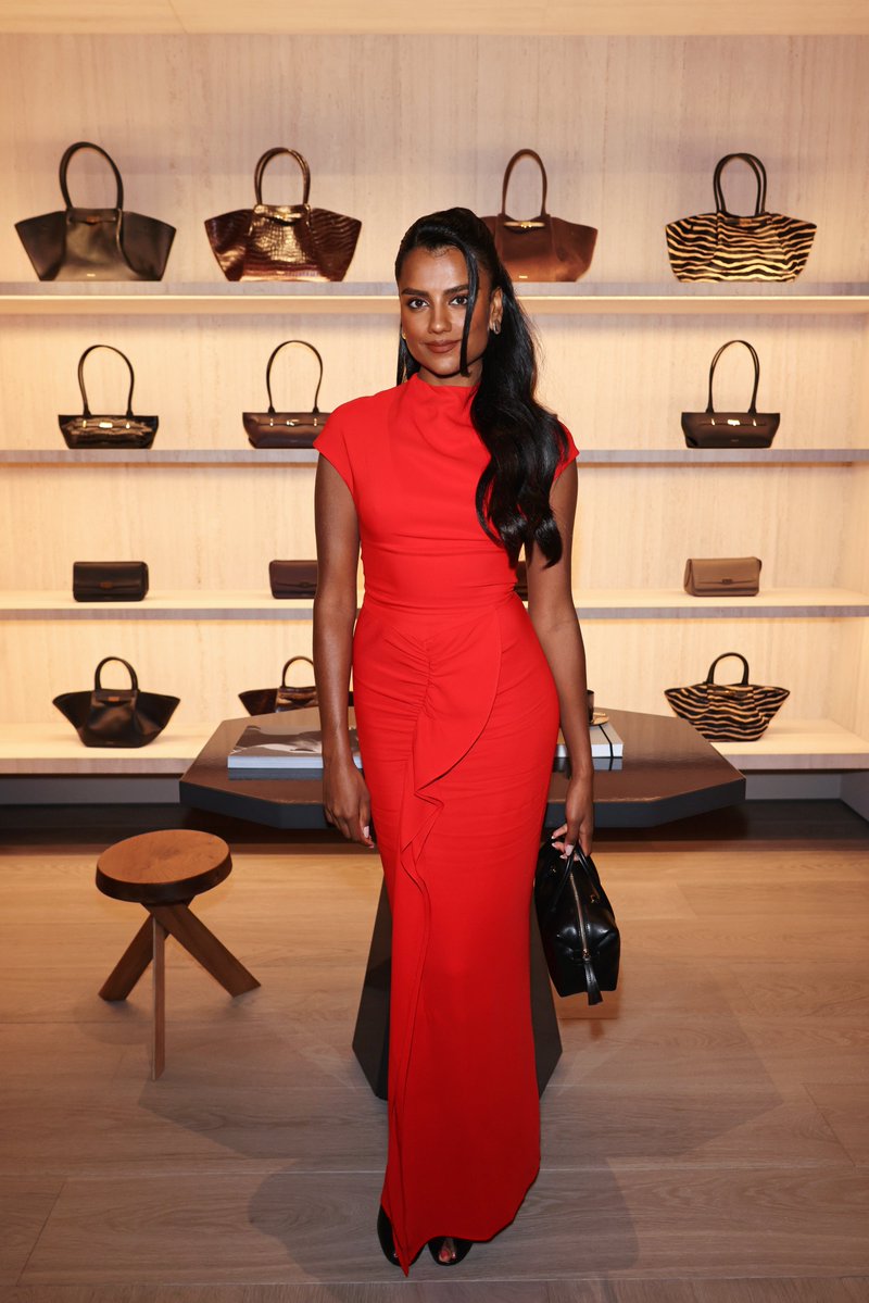 simoneanetwork's tweet photo. 📸 | Simone Ashley attends the DeMellier Flagship launch event on October 22, 2026 in London, UK https://t.co/YczLhz9t4W