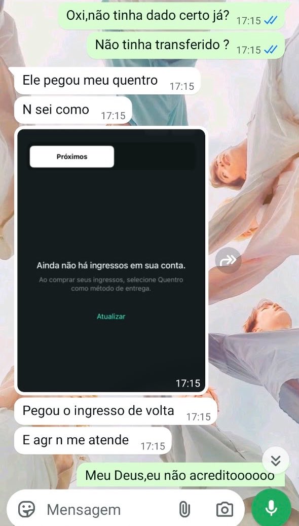 BeaautySoull's tweet photo. Armys, por isso tem que tomar cuidado da mão de quem compram os ingressos. Essa é prima da minha amg, o cara chegou a transferir o ingresso pra ela (com MT custo e ainda foi de outro dia, ela tinha comprado dia 28 mas ele enrolou ela e mandou dia 30). #armys https://t.co/fOxIaMhtpl