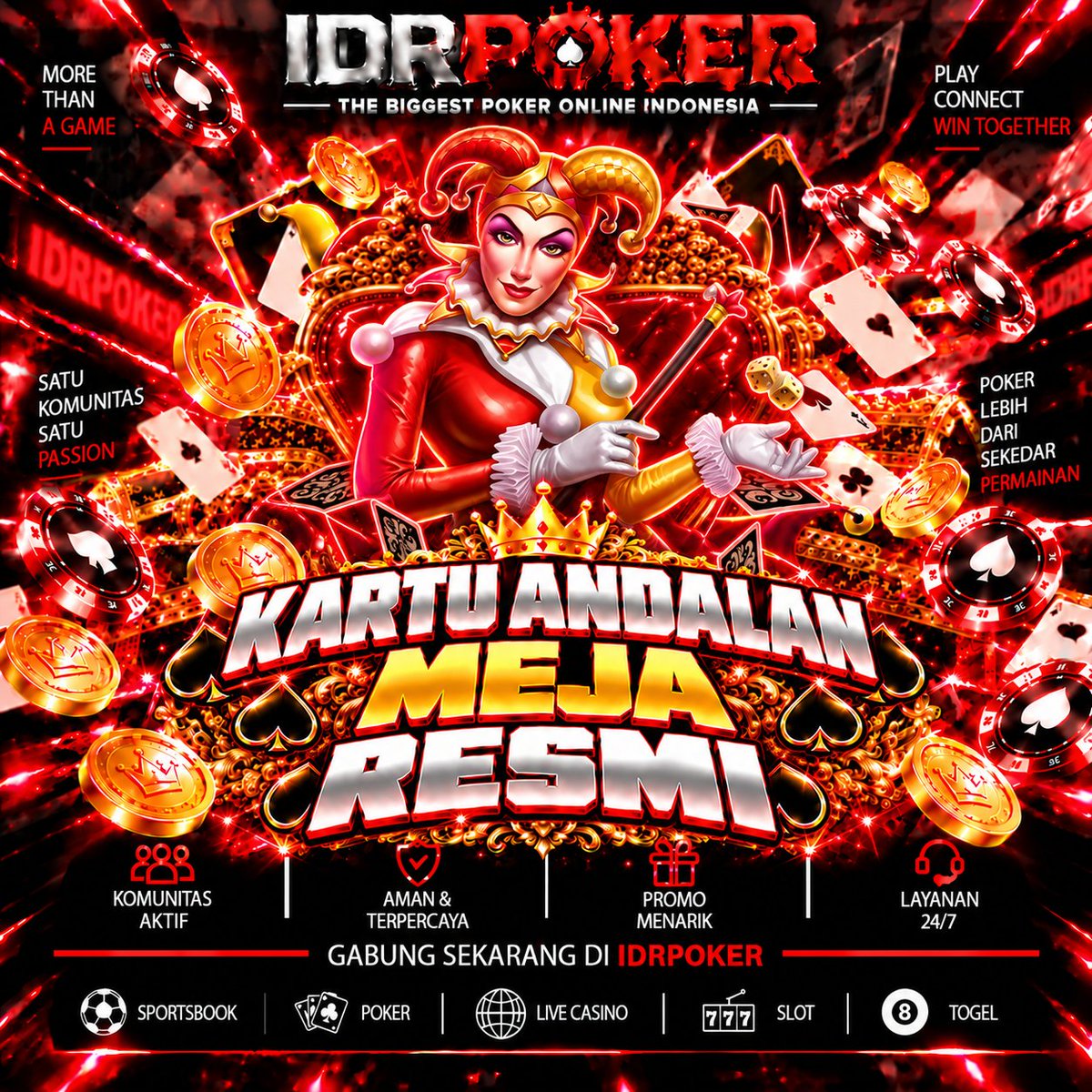 idrpokerpkv's tweet photo. Fokus, percaya diri, dan sikap sportif! Bersama IDRPOKER
-
-
Malam Jumat #DuaTahunAstaCita Kokopan #cortisstreamingbattle https://t.co/7jOqM7Se9l