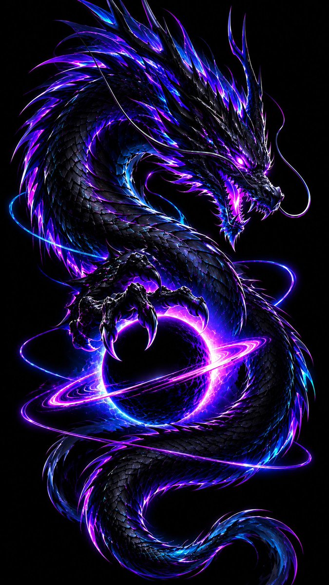 StephanHan19387's tweet photo. VOIDBORN — Neon Dragon of the Abyss https://t.co/zIiHGuRkgi