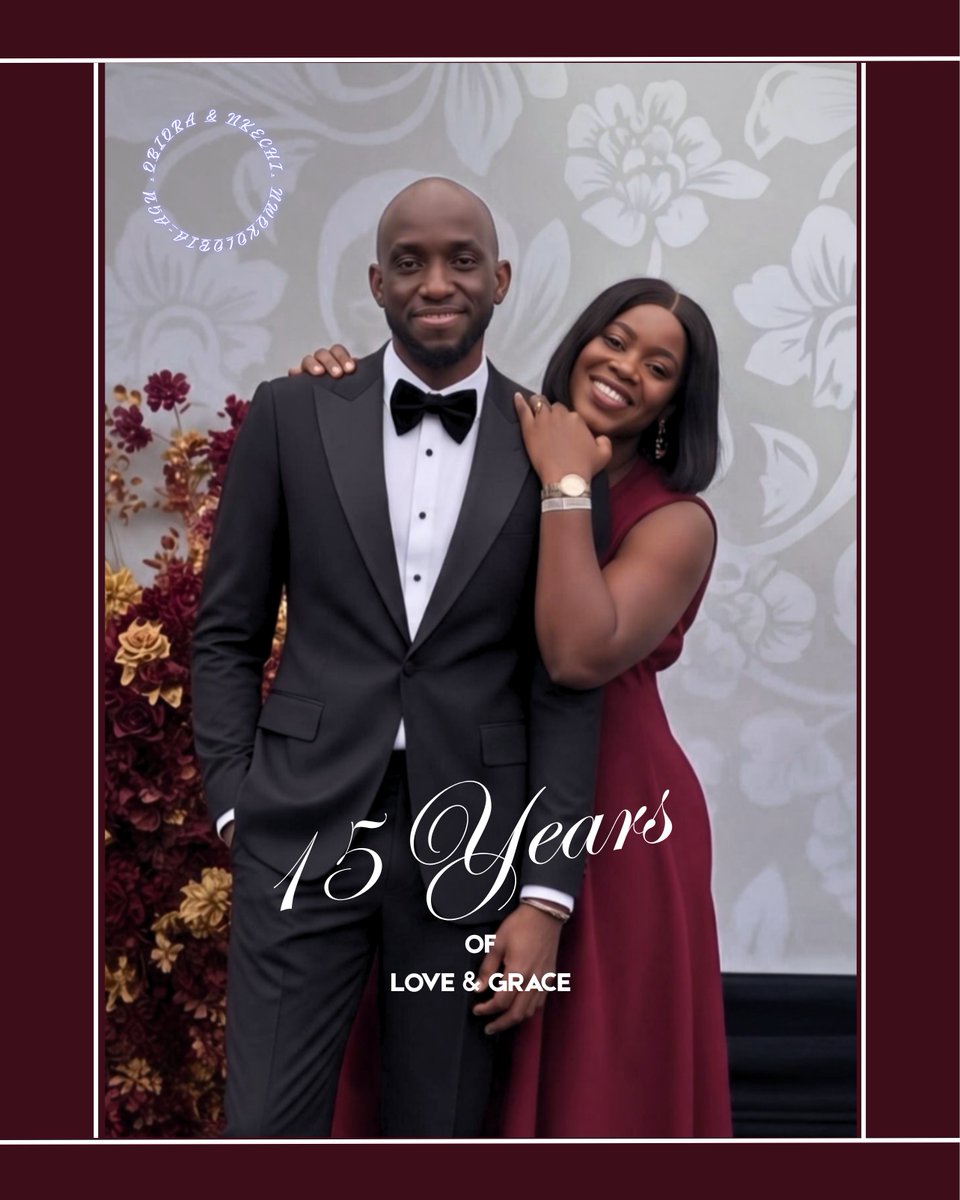 ObioraObiwon's tweet photo. Sometimes there are not so many words. Just awe and gratitude for God's mercy and faithfulness. Jesus did! 🙌🏾

Happy 15th Anniversary my love Nkechi. We are okay in His arms.

❤🤍❤ https://t.co/HD2Z8kDEcO