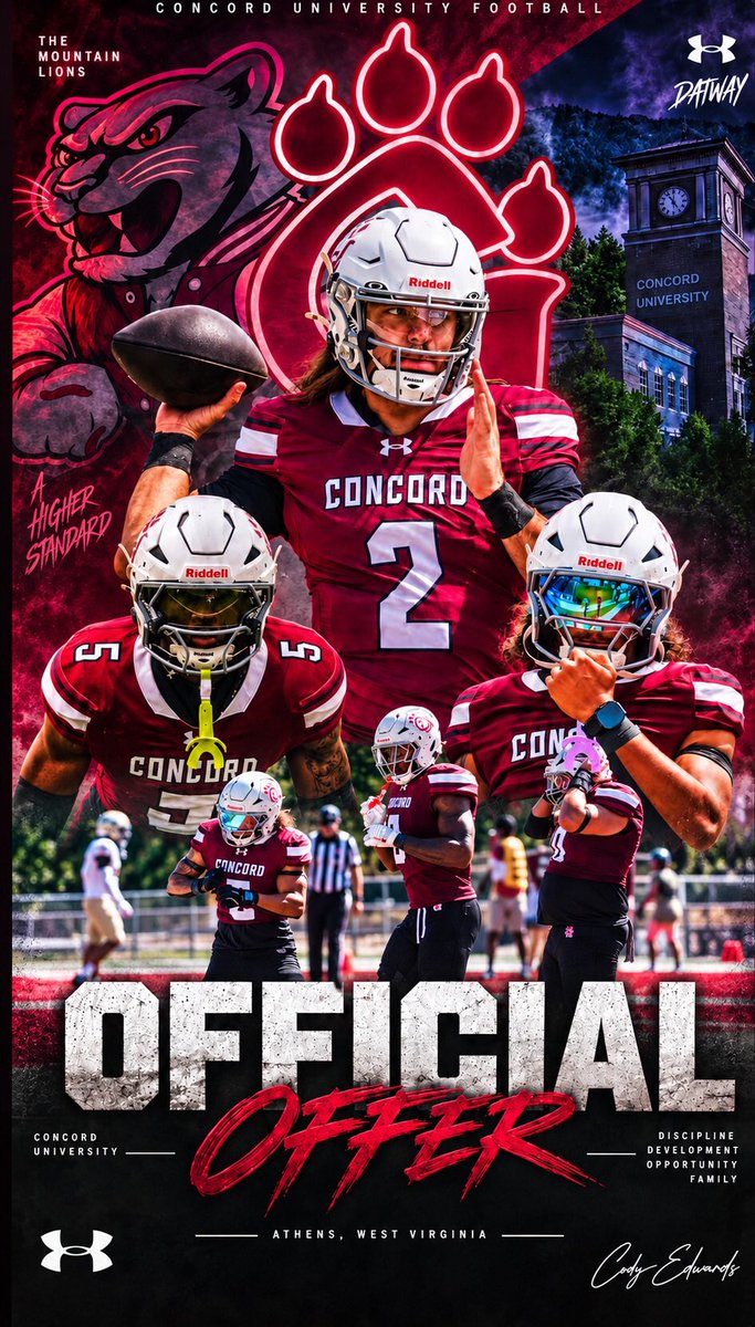 czar7daniels's tweet photo. Thank You @KHOWCU and @ConcordFootball for another opportunity to play at the next level. The info and convo, Priceless! #AGTG #Keepworking #Grateful 
@ColumbiaHighFB @DekalbRecruits https://t.co/H8kRKqKdKN