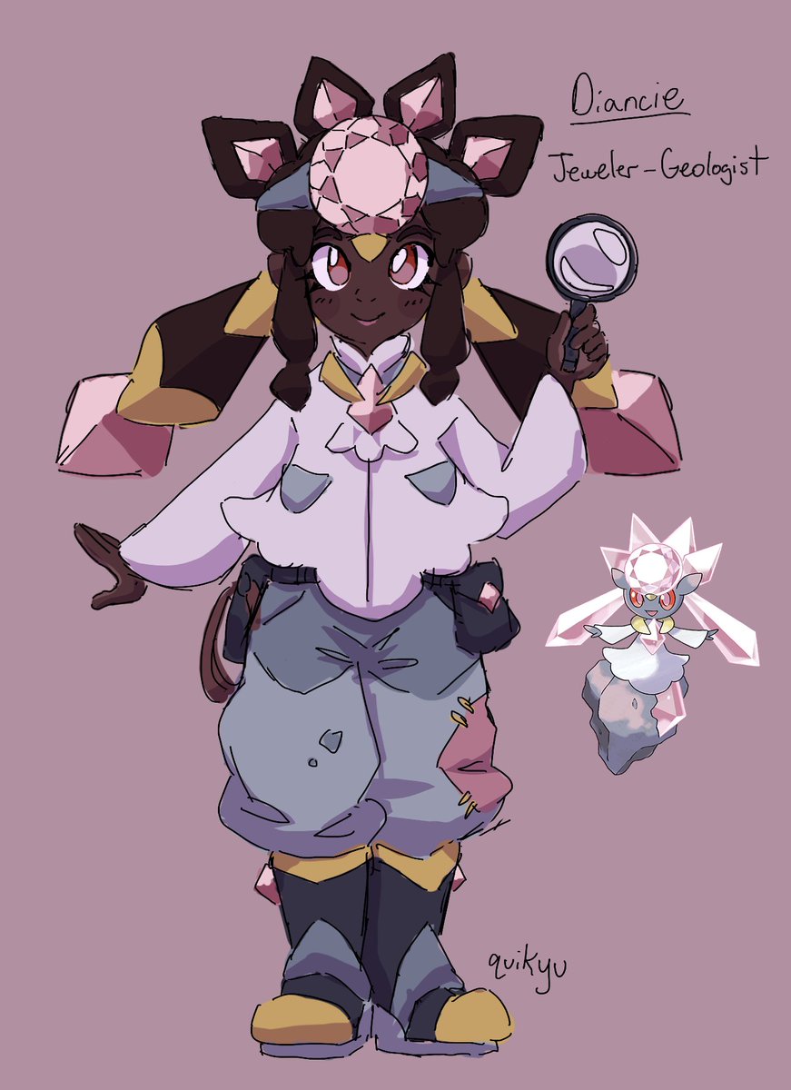 quikyu_art's tweet photo. Diancie Girl 💎💖 https://t.co/fzJw1nL78e