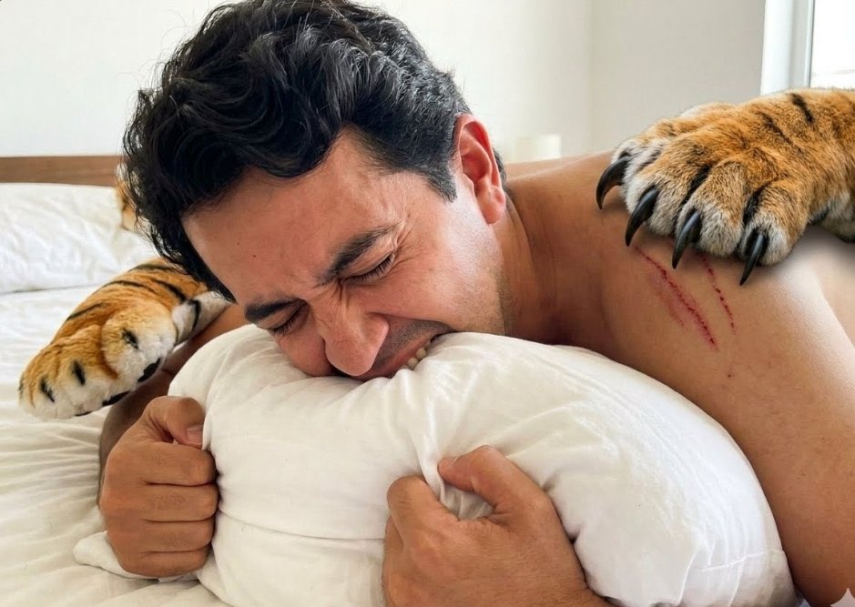 GomezCamachoJD's tweet photo. Este cacorro si que está sintiendo morder al tigre https://t.co/V6frKxK7Kw