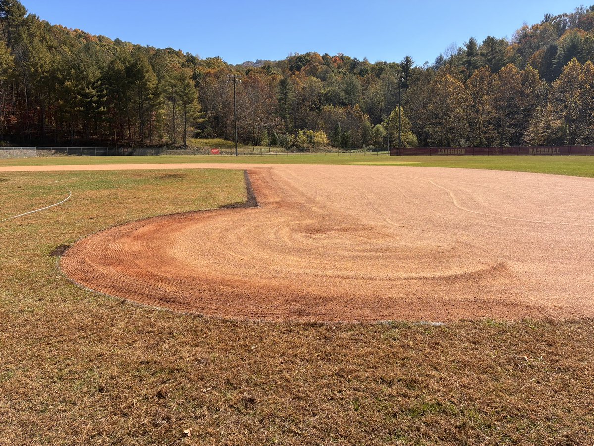 CoachPerk's tweet photo. This infield project is complete.  

#SmallSchollHighSchoolBaseball https://t.co/FnWKK0vgwH
