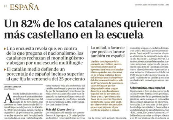 CCivicaCatalana's tweet photo. Cataluña es ese sitio del mundo donde a un 18% se le llama "amplio consenso social" y a un 82% "minoría problemática que no respeta el amplio consenso social". https://t.co/vESZ9Uc1hI