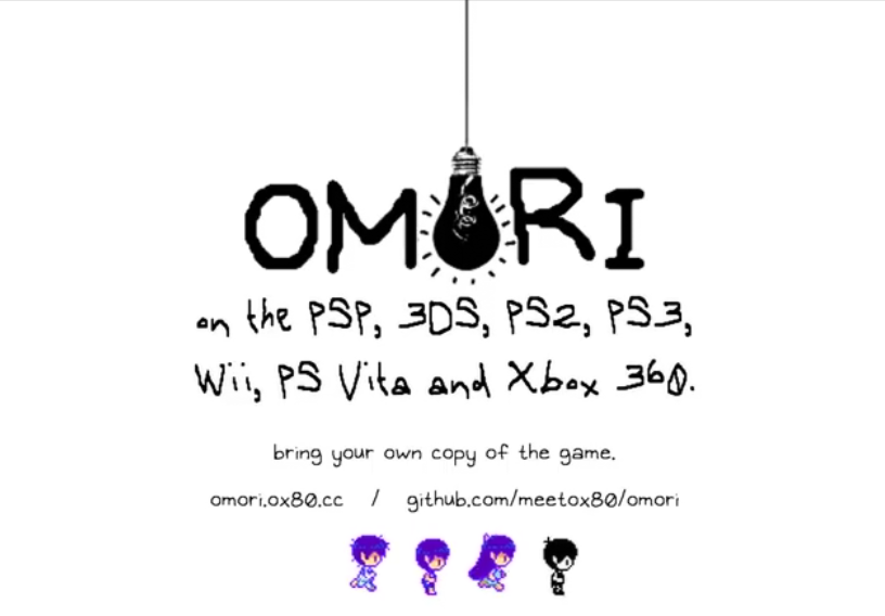 yoshinokentarou's tweet photo. インディーズゲームの名作『OMORI』が、PSP・PS Vita・ニンテンドー3DS・Wii・PS3・PS2・Xbox 360に勝手移植!!

本作は、独自のC++ゲームエンジンを一から開発し、家庭用ゲーム機7機種に対応。ブラウザー上でSteam版のゲームデータを読み込ませることで、各機種向けのファイルを生成できる。

https://t.co/3b3XUqp0H3

なお、ゲーム本体（Steam版 Ver.1.0.8）は別途必要。Xbox 360版は未検証ながら、さまざまな旧世代ゲーム機で『OMORI』を動かそうとする、驚きのプロジェクトだッッ!!