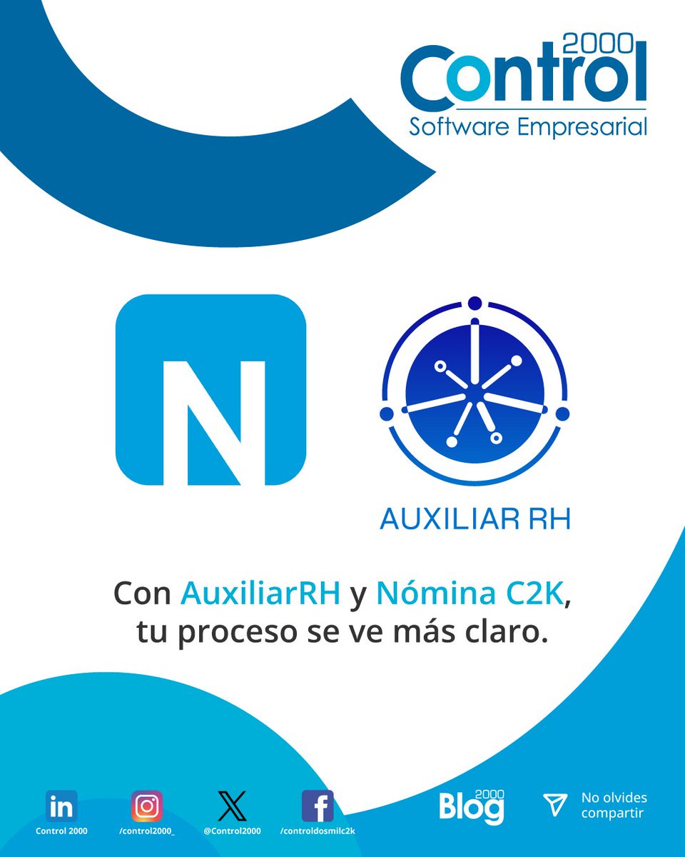 Control2000's tweet photo. ¿Quieres verlo en acción? Solicita una demo en el link. 😎
https://t.co/7oKds760pM 👀

#Control2000 #NominaC2K #AuxiliarRHC2K https://t.co/p9sLUPEIoL