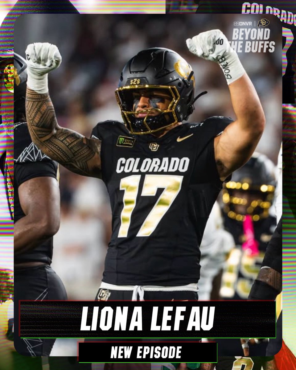 DNVR_Buffs's tweet photo. NEW BEYOND THE BUFFS 🚨🦬

Colorado LB Liona Lefau joins the show!

WATCH 📺: https://t.co/5Pejmxr2j3 https://t.co/M4iTR6vY7s