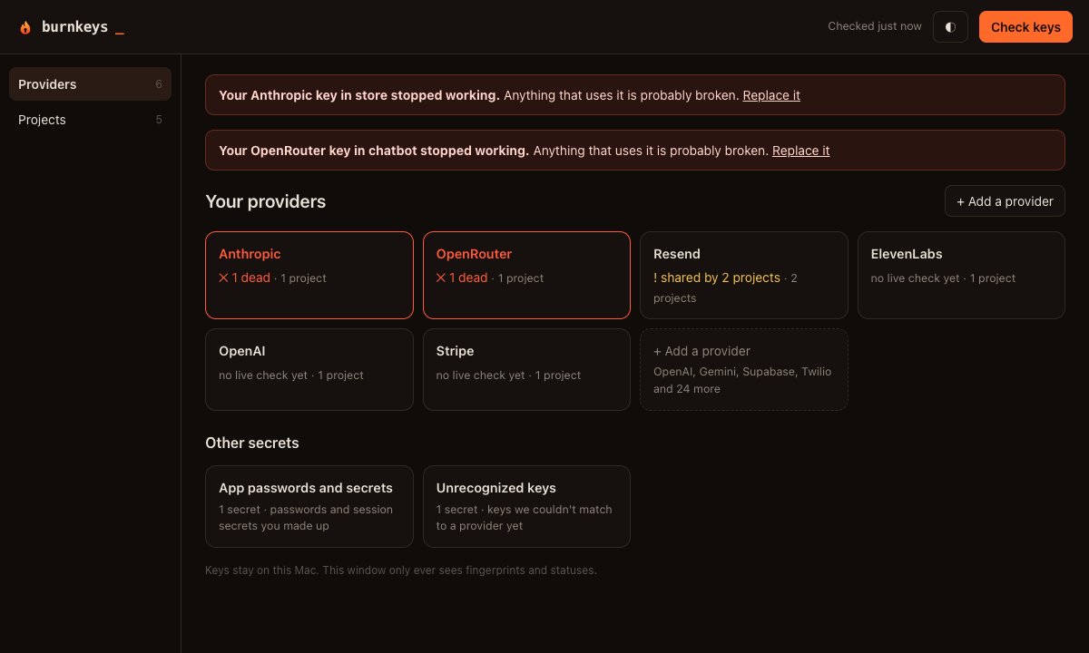 burnkeys_'s tweet photo. Last week our hosting provider got breached. Every API key we had stored there had to be rotated by hand.

10 keys. 2 hours. One new key deleted by mistake.

Then we found something worse. 🧵 https://t.co/yhgqSzxmQI