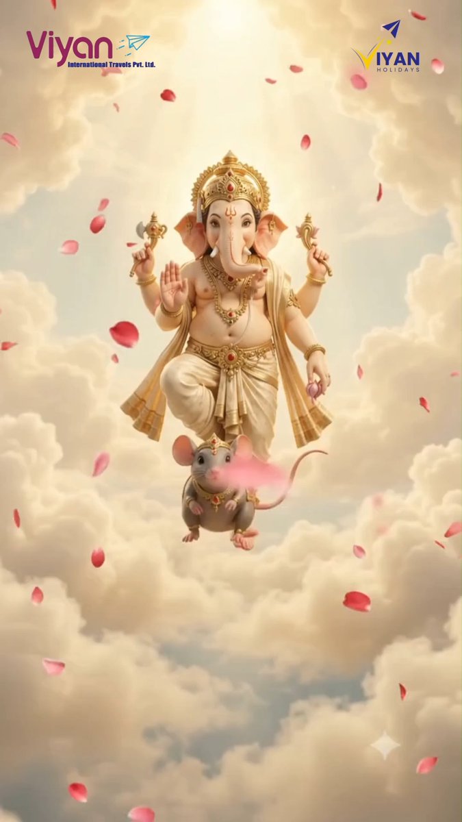 kikie_z's tweet photo. Ganpati Bappa Morya! May Lord Ganesha remove every obstacle and bless your journey with happiness, prosperity, and beautiful destinations. Happy Ganesh Chaturthi! https://t.co/GwyNFCADXv