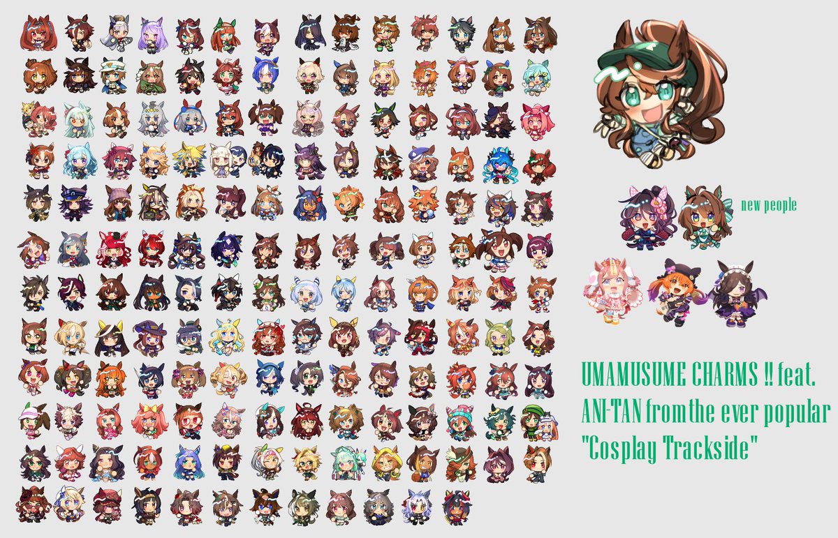 MartyPCSR's tweet photo. My very late Cosplay Trackside catalog that i procrastinated and am now making on plane wifi !!!!! Please come visit at Table 7 with the Halloween Meisho Doto standee!! I promise your favorite uma IS here unless it's Genuine because i need them to make her outfit in color🥀 https://t.co/b3zXrM8K9e