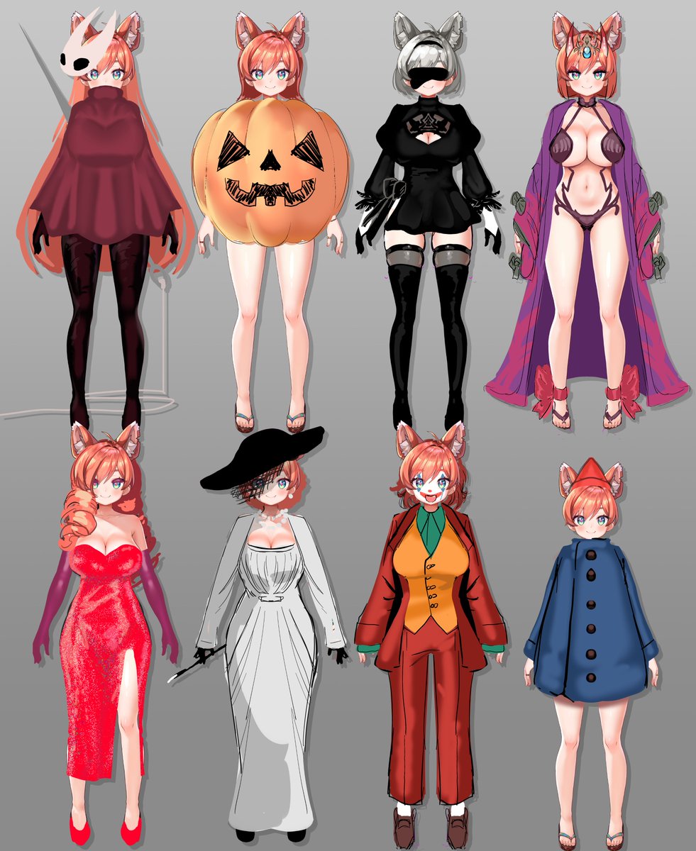 MozumiPichi's tweet photo. Halloween Outfits from Today's Stream!

Which one Speaks to You? https://t.co/21JirkTb3c