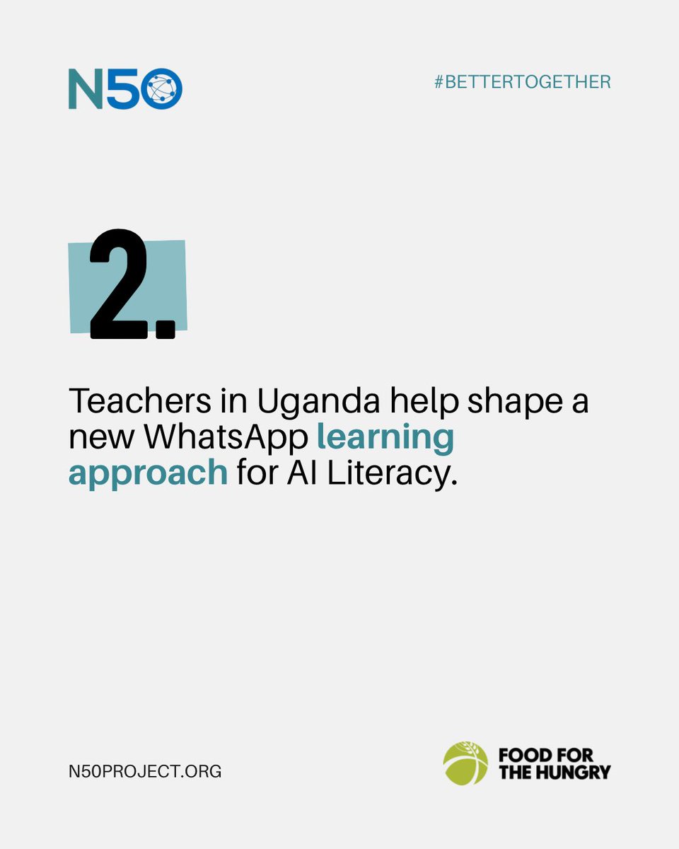 N50Project's tweet photo. We are grateful for partners who know their communities and lead alongside them. Thank you, @food4thehungry
#PowerInOurPartners #DigitalParticipation #BetterTogether #N50 #ForWomenKind https://t.co/RwZNleuJyq