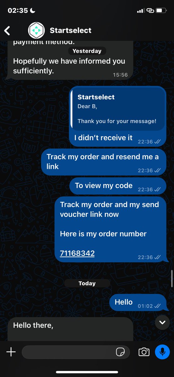 Katie6278's tweet photo. @Startselect_com  ain’t received anything yet 

Order number:71168342

My correct email

Blinzkenz@gmail.com

Send me a link to my order https://t.co/QIk0QCwb1W