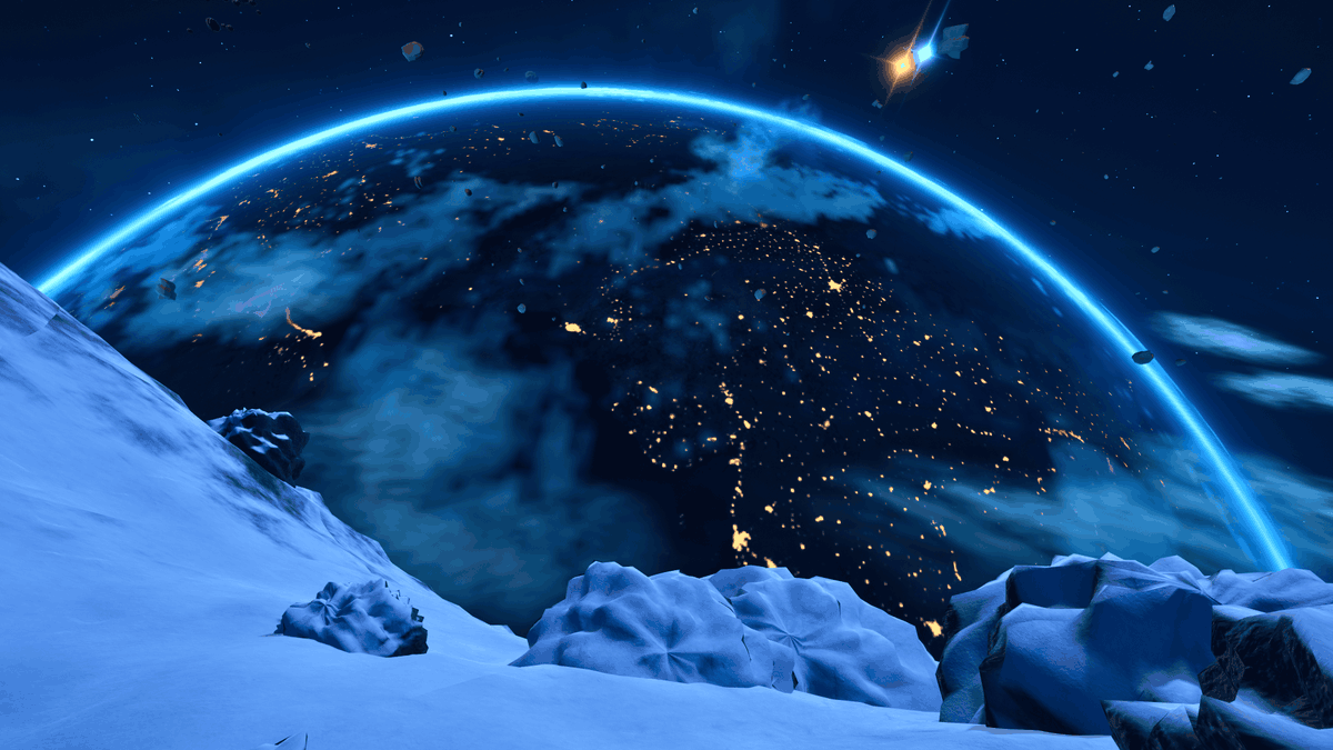 VRC_BARREL003's tweet photo. World:アルビレオ - 星と地球を巡る旅 -［VRMV ⁄ Chill］
by:nao_king
小惑星のデッキで語り合う、特等席。
A prime spot on the asteroid deck perfect for conversation.
#VRChat #VRChat_world紹介 #VRChatPhotography https://t.co/dI5NP1ENbw